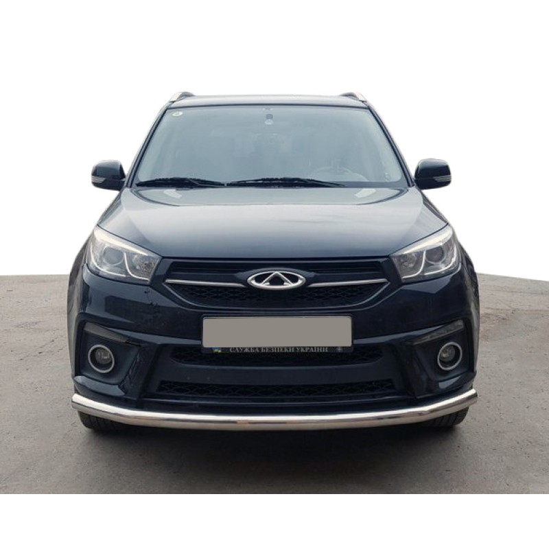 Передняя защита ST008 (нерж) для Chery Tiggo 3