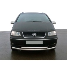 Передня подвійний захист ST014 (нерж) 51 на 42 мм для Volkswagen Sharan 1995-2010 рр