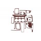 Накладки на панель (small set) Титан для Hyundai H300, H1, Starex 2008-2020 рр
