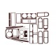 Тюнінг салону автомобіля Карбон для Volkswagen Bora 1998-2004 рр