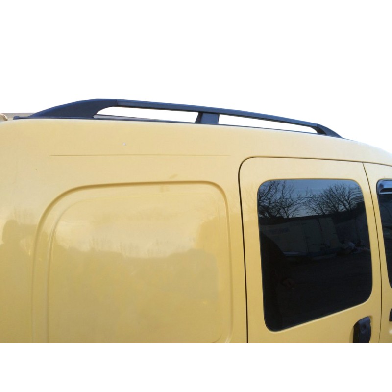 Рейлінги Чорні Стандартна база, Чавунні ніжки для Renault Kangoo 1998-2008 рр