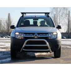 Кенгурятник WT022 (нерж) для Dacia Duster 2008-2018 рр