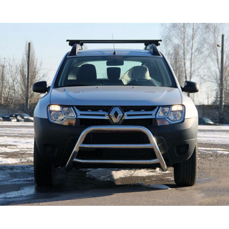 Кенгурятник WT022 (нерж) для Dacia Duster 2008-2018 рр