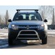 Кенгурятник WT022 (нерж) для Dacia Duster 2008-2018 рр