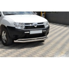 Передній захист ST017 (нерж.) для Dacia Duster 2008-2018 рр