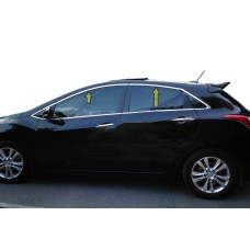 Верхня окантовка вікон (HB, нерж) для Hyundai I-30 2012-2017 рр