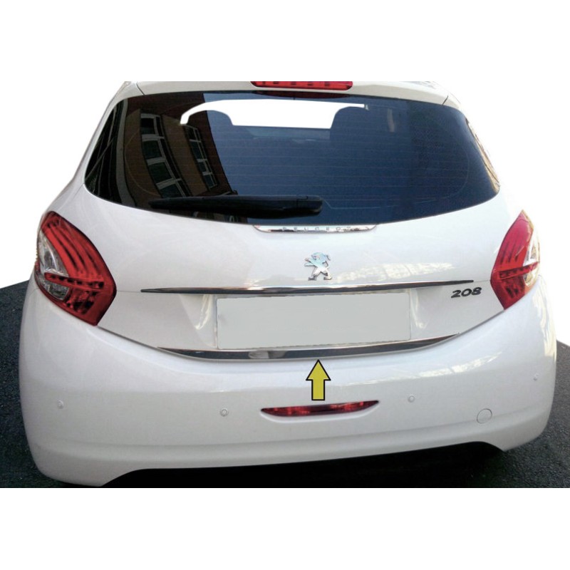 Кромка багажника (нерж.) для Peugeot 208 2012-2019 гг