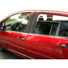 Окантовка вікон (4 шт., нерж.) для Toyota Yaris 2010-2020 рр