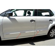 Молдинг дверей HB (нерж) для Volkswagen Polo 2010-2017 гг