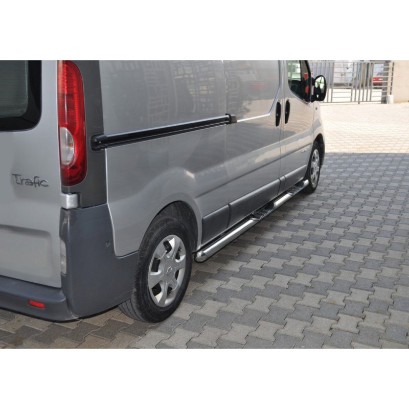 Бічні труби (2 шт, нерж.) 60мм, Довга база для Nissan Primastar 2002-2014 рр