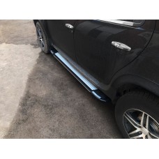 Бокові пороги Rainbow (2 шт., Алюміній) для Dacia Duster 2008-2018 рр