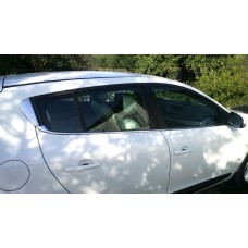 Нижня окантовка вікон (HB, 6 шт., нерж.) для Renault Megane III 2009-2016 рр