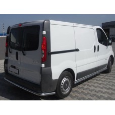 Задній захист з кутами (нерж) для Renault Trafic 2001-2015 рр