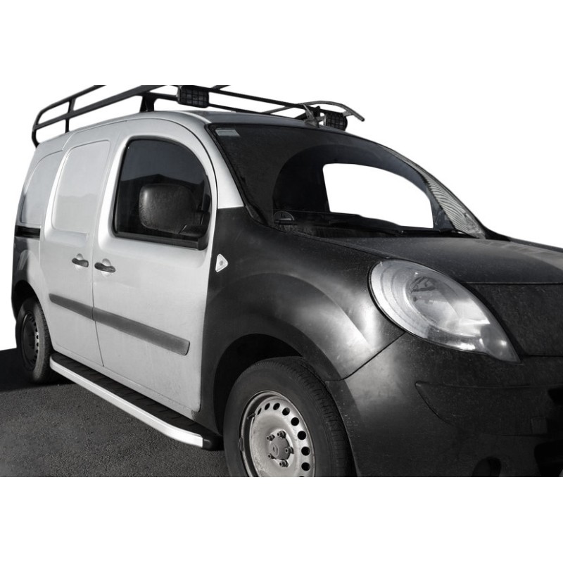Бокові пороги Fullmond (2 шт., алюм.) для Renault Kangoo 1998-2008 рр