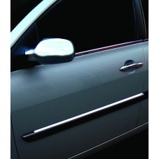 Молдинг вузький дверний 2006-2010 (4 шт, нерж) для Renault Megane II рр