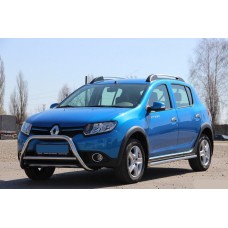 Передня дуга WT006 (нерж.) для Dacia Sandero 2013-2020 рр