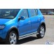 Бічні труби BB001 (2 шт., нерж) 60 мм для Renault Sandero 2013-2022 рр