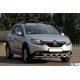 Передня дуга ST015 (нерж.) для Renault Sandero 2013-2022 рр