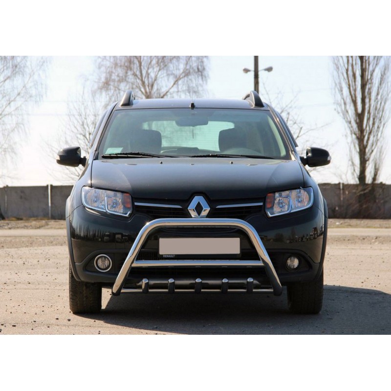 Передня дуга WT003 (нерж.) 51 мм для Dacia Sandero 2013-2020 рр