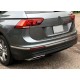 Накладки на торец бампера 2016-2020 (3 шт, нерж) для Volkswagen Tiguan рр