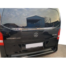 Кромка заднього скла (мале скло) (нерж) Carmos - Турецька сталь для Mercedes Vito / V-class W447 2014- рр