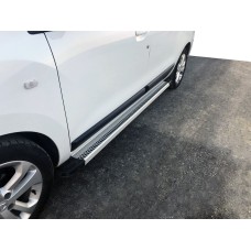 Бокові пороги Maya V2 (2 шт., алюміній) для Renault Lodgy 2013-2022 рр