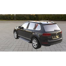 Бокові пороги Rainbow (2 шт., алюміній) для Volkswagen Touareg 2010-2018 рр