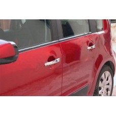 Накладки на ручки (4 шт, нерж.) Carmos - Турецкая сталь для Citroen C-3 Picasso 2010-2017 гг