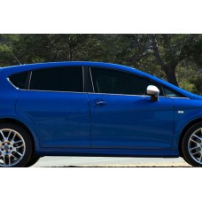 Зовнішня окантовка стекол OmsaLine (8 шт, нерж) для Seat Leon 2005-2012 рр