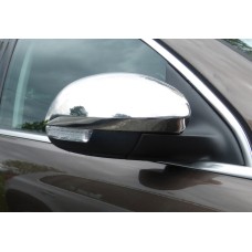 Накладка на дзеркала (2 шт., нерж.) Carmos - Турецька сталь для Seat Alhambra 2010- рр