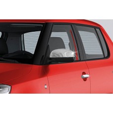 Накладки на дзеркала (2 шт, нерж) для Seat Toledo 2012-2019 рр