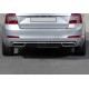 Задний диффузор обводки (нержива) Carmos - Турецкая сталь для Skoda Octavia III A7 2013-2019 гг
