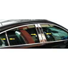 Накладки на дверні стійки (нерж) для Opel Insignia 2017-2022 рр