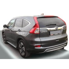 Бокові пороги Allmond Grey (2 шт., алюм.) для Honda CRV 2017-2022 рр