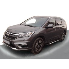 Бокові пороги Duru (2 шт., алюміній) для Honda CRV 2017-2022 рр