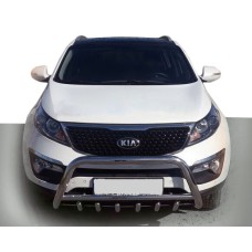Кенгурятник WT003-1 (нерж.) для Kia Sorento XM 2009-2014 гг