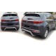 Задняя защита AK007 (нерж) для Kia Sportage 2015-2021 гг