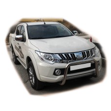 Кенгурятник WT005 (нерж) для Mitsubishi L200 2015-2025 рр