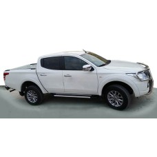 Боковые пороги Duru (2 шт., алюминий) для Fiat Fullback 2016- гг