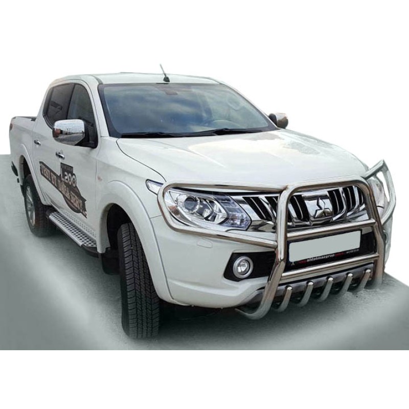 Боковые пороги X5-тип (2 шт, алюм) для Fiat Fullback 2016- гг
