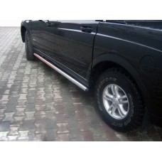 Бічні труби (2 шт., нерж) для SsangYong Action 2005-2018 рр