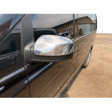 Накладки на дзеркала Vito 2010-2015 (2 шт) Carmos - Турецька сталь для Mercedes Vito W639 рр