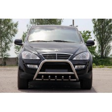 Кенгурятник WT003 (нерж) для SsangYong Kyron 2005-2014 рр