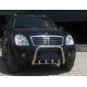 Кенгурятник QT006 (нерж) для SsangYong Rexton I 2001-2017 рр
