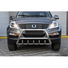 Кенгурятник WT003 (нерж) для SsangYong Rexton I 2001-2017 рр