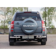 Задній захист AK005-3 (нерж) для Suzuki Grand Vitara 2005-2017 рр