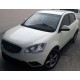 Бокові пороги Allmond Black (2 шт., Алюміній) для SsangYong Korando 2010-2019 рр