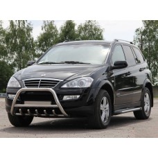 Кенгурятник WT003 (нерж) для SsangYong Action 2006- гг