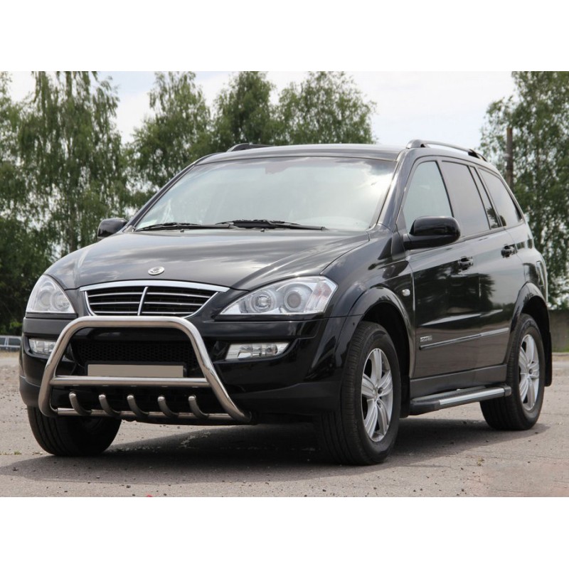 Кенгурятник WT003 (нерж) для SsangYong Action 2006- гг