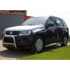 Кенгурятник QT006 (нерж.) для Suzuki Grand Vitara 2005-2017 рр